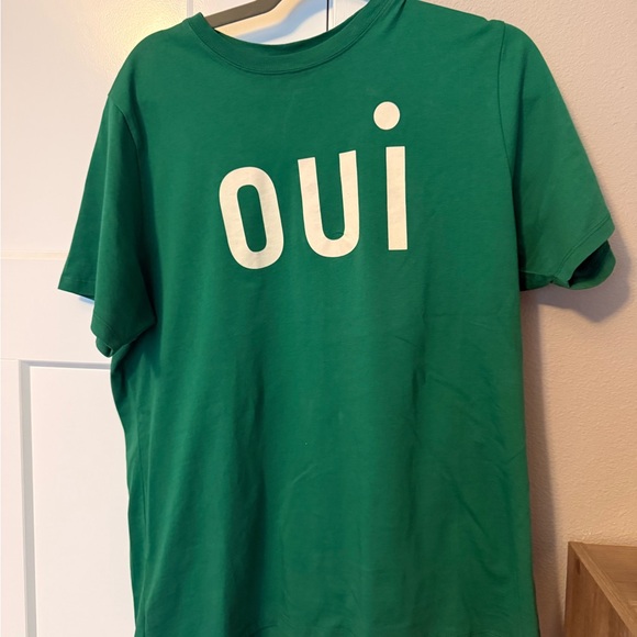 Clare V Tops - NWT Clare V. Emerald Green Oui Crewneck Tee medium